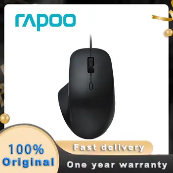Оригинальная Проводная Мышь Rapoo N500, Оптическая Эргономичная 6D USB, Офисные Бизнес-Мыши Big Hand для киберспорта, с возможностью переключения 3600 точек на дюйм, Игровая Мышь