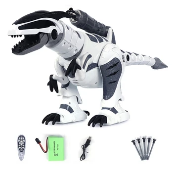 Робот Динозавр Интеллектуальный Интерактивный для Умной игрушки Электронный пульт дистанционного управления Тираннозавр Коллекционная модель Подарок E65D
