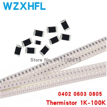 20шт 0402 0603 0805 5％ Термистор NTC SMD 1K 2.2K 2K 3.3K 4.7K 6.8K 10K 15K 22K 33K 47K 50K 100K Терморезистор