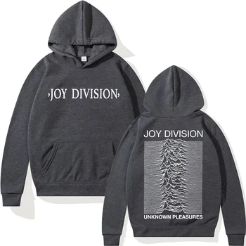 JOY DIVISION-Sudadera con capucha de estilo Hip Hop para hombre y mujer, jersey de gran tamaño, ropa de calle negra, sudadera Vi