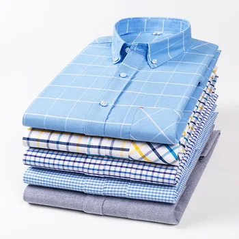 Мужская Свободная клетчатая рубашка с длинным рукавом больших размеров от XXL до 10XL, осенний бренд, деловая повседневная Простая рубашка из 100% хлопка высокого качества