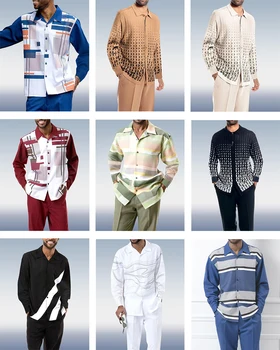 Мужской повседневный походный костюм 2023, мужская рубашка, комплект из двух предметов + брюки, модный повседневный комплект из рубашки, уличный повседневный костюм