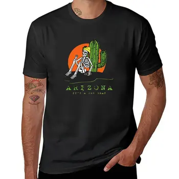 Новая футболка Arizona Skeleton Dry Heat, быстросохнущая футболка, футболки для тяжеловесов, мужская футболка