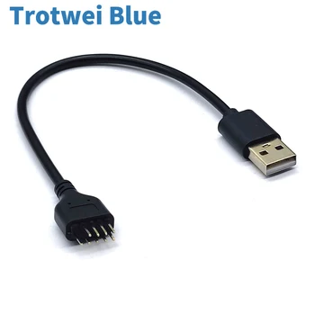 НОВЫЙ USB-разъем USB-удлинитель USB2.0-9-контактный разъем 9-контактный разъем к внешнему разъему USB A для материнской платы ПК Внутренний кабель для передачи данных