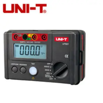 UNI-T UT521 ЖК-цифровой измеритель напряжения сопротивления Заземления Тестер 0-200 В 0-2000 Ом