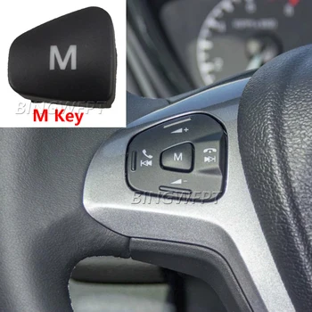 Кнопки Регулировки Громкости Автомобильного Аудио На Рулевом Колесе Переключатель Круиз-Контроля Кнопка M ON Для Ford Escort Fiesta MK7 MK8 ST Ecosport 2013