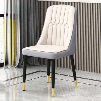 Удобные обеденные стулья Прочное влагостойкое кожаное кресло для гостиной Nordic Эргономичная мебель Sillas Simplicity ZLXP