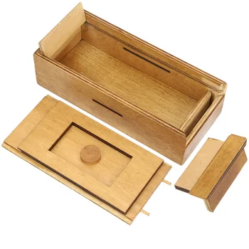 Деревянная игрушка в коробке Детская познавательная игрушка Kids Box Plaything со скрытым отделением