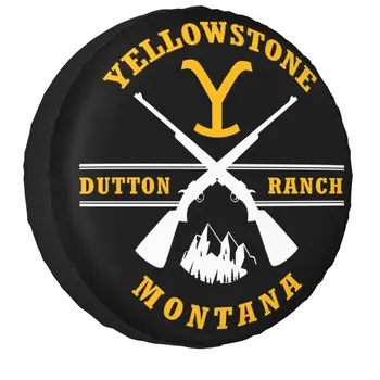 Yellowstone Dutton Ranch Guns Чехол для запасного колеса, сумка, Всепогодные пылезащитные чехлы на колеса для Jeep Mitsubishi Pajero