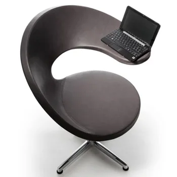 Скандинавский дизайнерский офис из стекловолокна, гостиная, креативное кресло для отдыха, вращающийся обеденный стул для кофейни