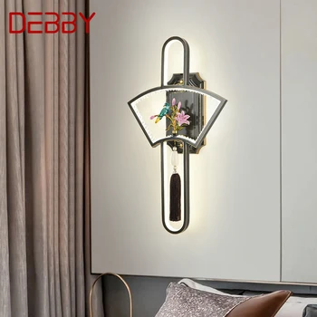 Настенный светильник DEBBY Brass, светодиодный персонализированный и креативный настенный светильник, Роскошное внутреннее украшение, Домашняя спальня, Прикроватная тумбочка, гостиная.