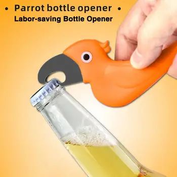 Открывалка Практичная открывалка для пива Многофункциональная открывалка для пивных бутылок parrot Эргономичный дизайн Магнитный магнит на холодильник Экономия труда
