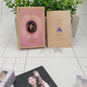 55 шт./Kpop IU The Golden Hour Lomo Card HD Photo Fan Collection Сиреневый альбом для открыток Ли Джи Ын Идол