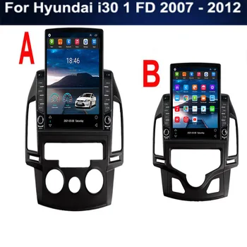 Для Tesla Style 2Din Android 12 Автомагнитола Для Hyundai i30 1 FD 07 -12 Мультимедийный Видеоплеер GPS Стерео Carplay DSP RDS Камера