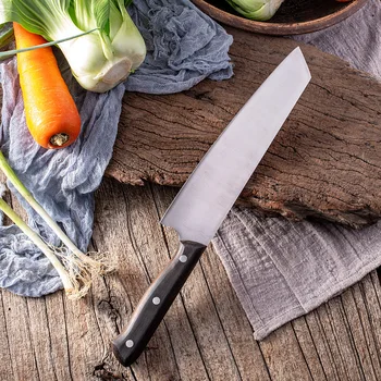 9-дюймовый Нож Кирицуке для шеф-поваров, тесак для нарезки Сашими и суши, Кованые кухонные ножи Longquan ручной работы, Инструменты для приготовления пищи с деревянной ручкой