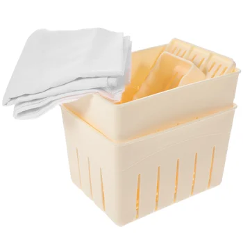 2 Комплекта пластиковых форм для штамповки домашнего тофу, пищевых пресс-форм для изготовления удобных кухонных форм для прессования органического сыра