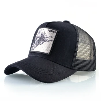 Бейсболки K, мужская бейсболка в стиле хип-хоп, кепка дальнобойщика с вышивкой в виде быка, женская шляпа дальнобойщика из дышащей сетки Four Seasons для женщин