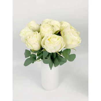 1 шт. искусственных цветов, сушеных роз на длинном стебле для украшения стола свадебными букетами своими руками