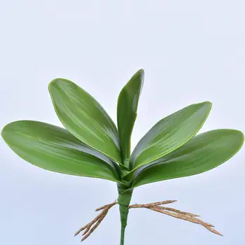 Искусственное растение для домашнего декора 1ШТ искусственные стебли фаленопсиса Листья микроландшафтной орхидеи