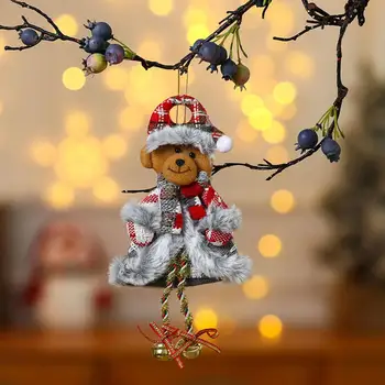 Устойчивая к выцветанию кукла, подвеска, Рождественская кукла, Праздничный декор для Рождественской елки, украшения для кукол тонкой работы для домашней вечеринки