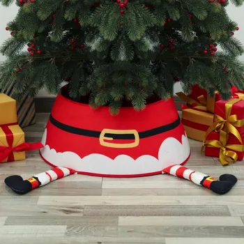 Юбка для Рождественской Елки Веселое Рождественское Украшение для Домашней Праздничной Вечеринки Объемное Покрытие для Рождественской Елки Новогодний Декор 2023 Navidad Noel