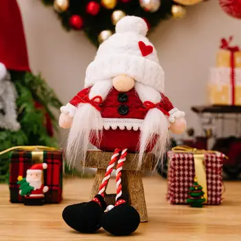 Праздничный орнамент в виде Гнома, Плюшевая игрушка в виде Гнома, Праздничные Рождественские украшения в виде Гнома, Очаровательные Безликие куклы для украшения дома, Рождественский подарок
