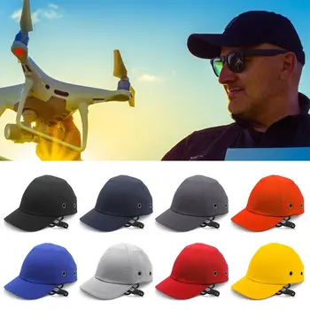 Многоцветная бейсболка с 4 отверстиями, легкая жесткая внутренняя оболочка, рабочая безопасность, защита головы, бейсбольная шляпа от столкновений, индустрия бейсбольных шляп