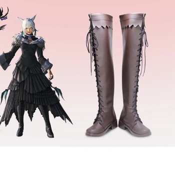 Аниме унисекс, потому что Final Fantasy XIV FF14 Y'shtola, костюмы для косплея, Обувь, ботинки нестандартного размера