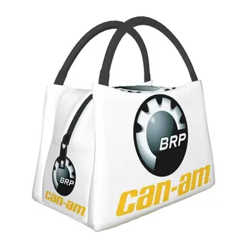 Can Am BRP ATV Logo bolsas de almuerzo aisladas para Picnic al aire libre, enfriador reutilizable, caja Bento térmica para mujer