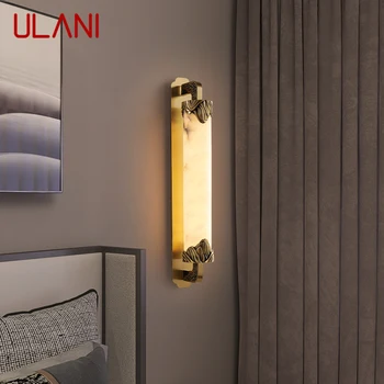 Латунный настенный светильник ULANI, современные роскошные мраморные бра, декор для дома, спальни, гостиной, коридора