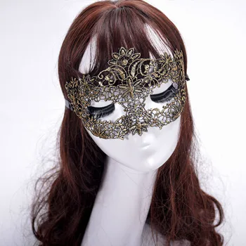 Маскарадная кружевная маска для женщин, маски на Хэллоуин, декор, вырез, украшение для вечеринки в ночном клубе, аксессуары для масок