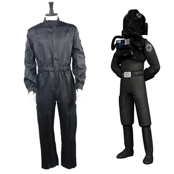 Бесплатная доставка 2021 Новый комбинезон для взрослых, летный костюм пилота истребителя Star Imperial Tie, костюм для косплея, униформа, полный комплект