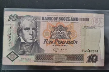 2003 Шотландия 10-фунтовые оригинальные банкноты XF (Fuera De uso Ahora Collectibles)