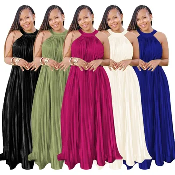 Плиссированное Мини-платье Женские Вечерние платья с высокой талией Танцевальные Свадебные Выпускные На День Рождения Maxi Y2k Dashiki African Summer Vestidos