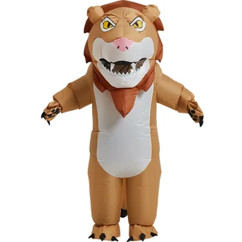 Надувной костюм Льва для всего тела Lion Air Blow up Funny Party Костюм на Хэллоуин для взрослых
