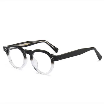Оправа для очков из ацетата ручной работы в стиле ретро, мужские оптические очки высшего качества, винтажные очки по рецепту, женские очки для очков