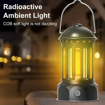Походная лампа Светодиодная Перезаряжаемая Подвесная Водонепроницаемая 360-градусная подсветка Походный фонарь с высоким энергопотреблением Наружный свет