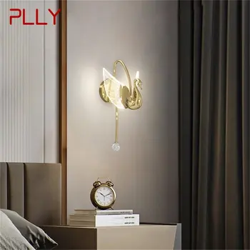 Настенные светильники PLLY Nordic Swan Современный креативный декоративный светильник для дома, коридора, спальни в отеле
