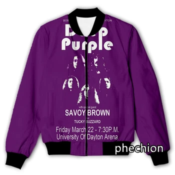 phechion, Новая мужская /женская повседневная куртка с 3D-принтом темно-фиолетового цвета, модная уличная одежда, мужская Свободная спортивная куртка и пальто Q229
