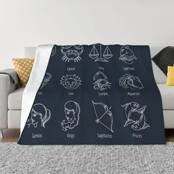Одеяло с гороскопом, мистическими картами Таро, легкие дышащие фланелевые флисовые пледы для прочных длительных путешествий