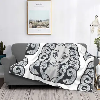 Одеяло из древнегреческой мифологии, фланель, осень/зима, Милая супер Теплая Медуза, Одеяла для кровати, уличное Плюшевое тонкое одеяло