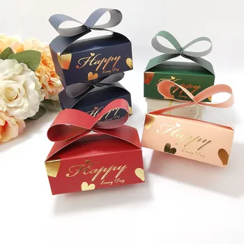 Новая коробка конфет для свадебной вечеринки в стиле банта, День рождения, Рождественские подарочные пакеты, Упаковка Подарочных коробок для конфет