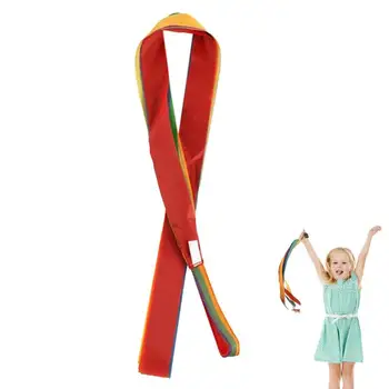Детский традиционный ретро-радужный серпантин, интерактивные танцевальные игрушки с цветными лентами для детей, интерактивные игры