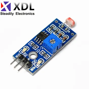 Модуль фоточувствительного датчика обнаружения света на 3-контактном фоторезисторе LM393, для DIY kit