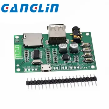 Módulo reproductor de placa amplificadora Bluetooth 5,0, 5 piezas, BT201, compatible con tarjeta TF, disco U, amplificador de p