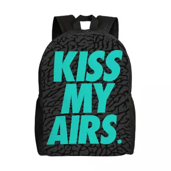 Подгонянный Рюкзак Kiss My Airs Women Men Basic Bookbag для Школьных Сумок колледжа
