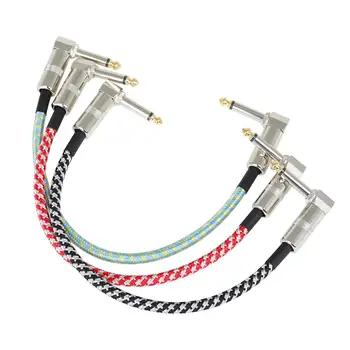 Гитарный кабель с нейлоновой оплеткой Прямоугольный Электрический басовый кабель для гитары