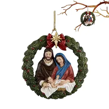 Рождественский кулон, Прочные Рождественские елочные украшения, Рождественские пустотелые украшения для украшения праздничной вечеринки