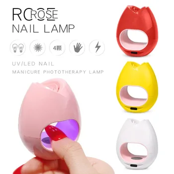 Новая Мини-лампа для ногтей с розами, Лампа для улучшения ногтей, Аппарат для фототерапии, USB Солнечный свет, Светодиодная Быстросохнущая Лампа для масла и геля для выпечки ногтей