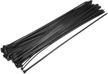 кабельные стяжки yoeruyo 250 мм x 3,3 мм, самоблокирующиеся нейлоновые стяжки, черные 150 шт.